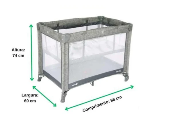 Berço Portátil Mini Play - Safety 1st (cor Cinza) - Image 2